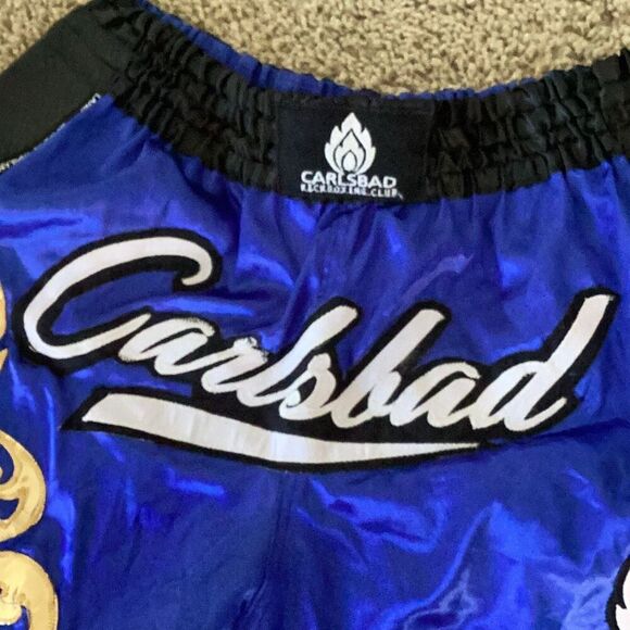 Authentic Carlsbad Kickboxing Club Muay Thai Shorts Men’s Large Satin MMA - Picture 5 of 6